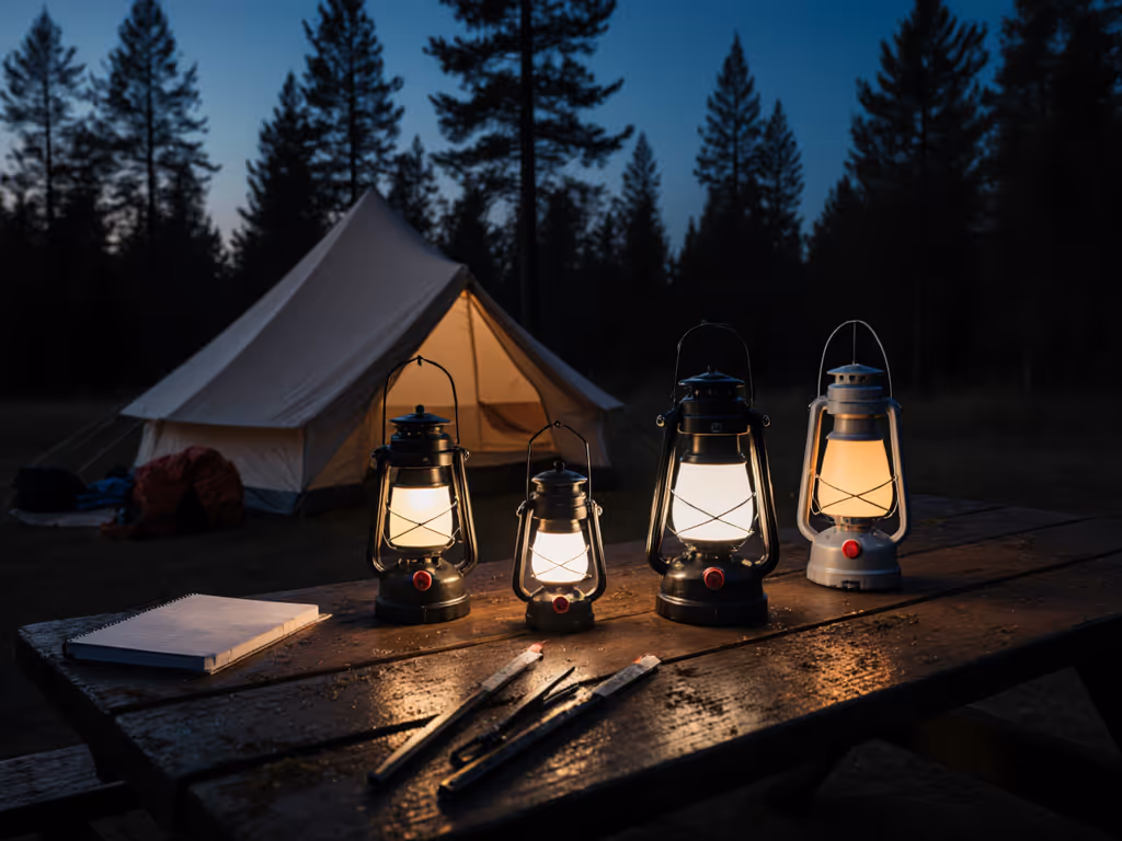 Camping Lanterns Compared: True Runtime & Warm Light Tested
