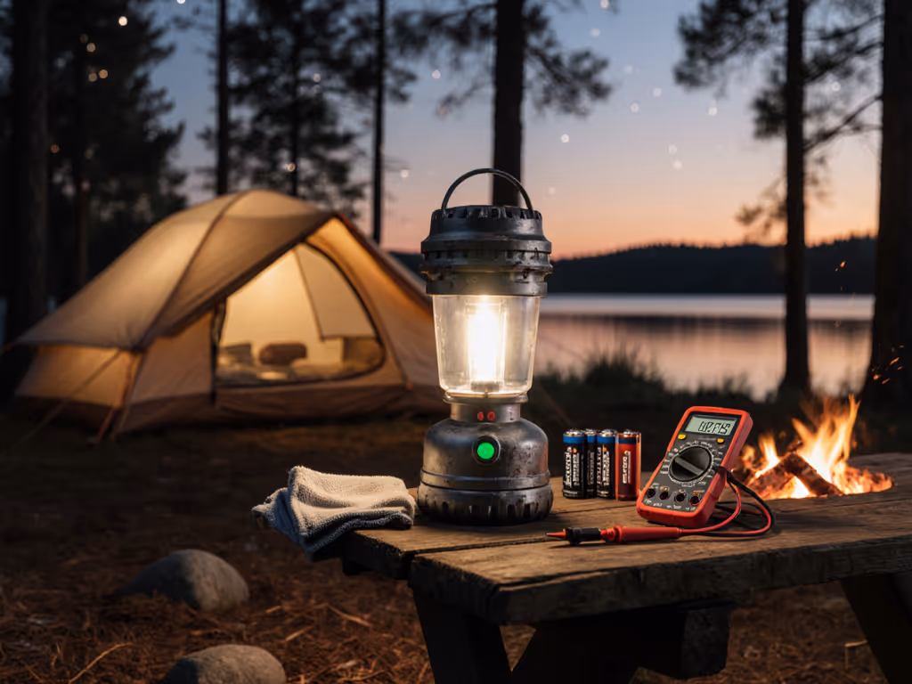 LED Camping Light Longevity: Battery Storage & Cleaning Guide