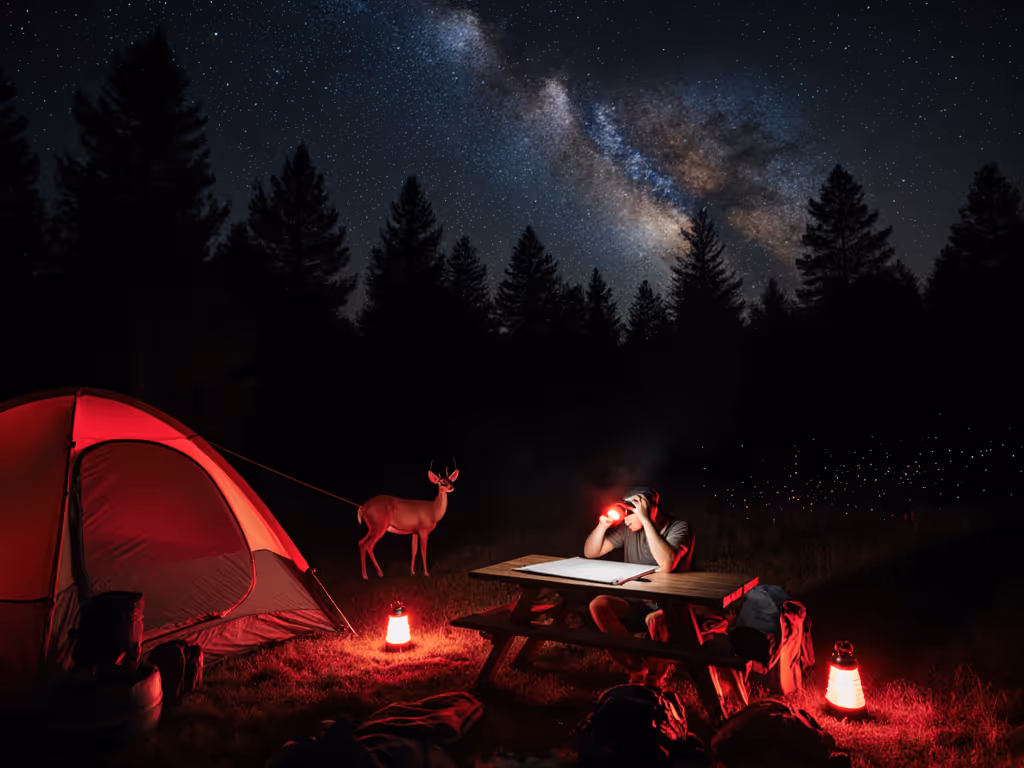 Red Light Camping: Save Wildlife, Preserve Night Vision